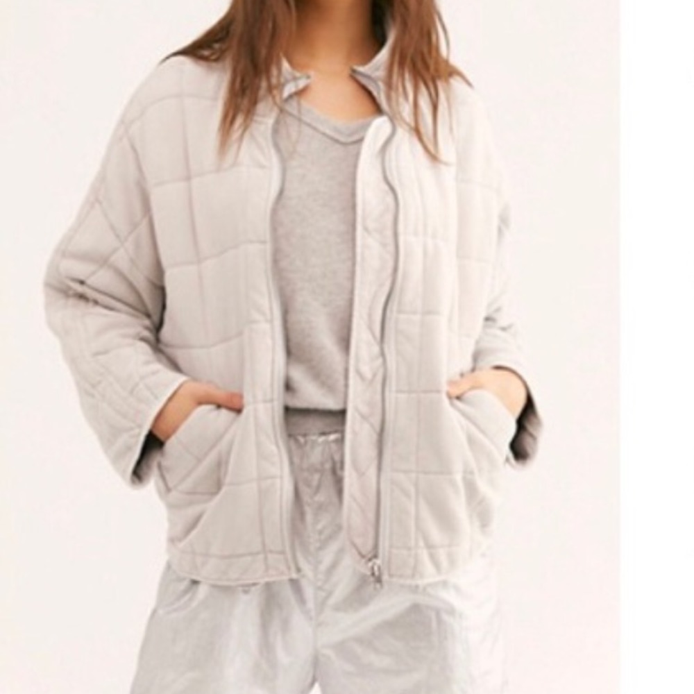 Free people dolman quilted jacket xs morning haze